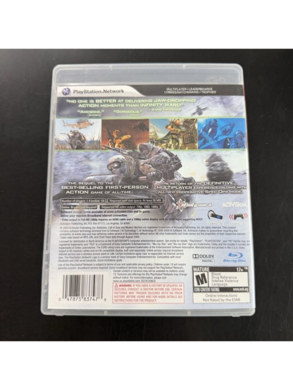 Call of Duty: Modern Warfare 2 , PS3 2009 With Manual - Picture 2 of 4